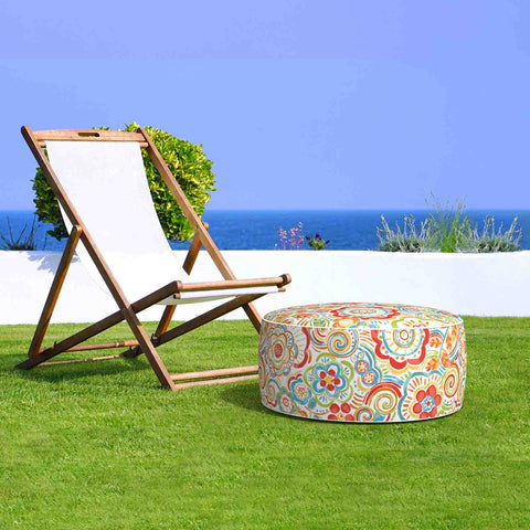 Inflatable Ottoman Home-Flower Multi LVTXIII Outdoor in garden