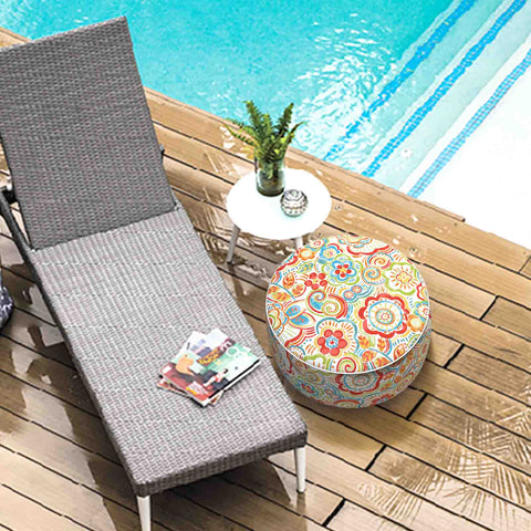 Inflatable Ottoman Home-Flower Multi LVTXIII Outdoor in pool