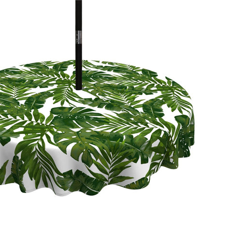 Round Table Covers|LVTXIII Outdoor-Palm-Green