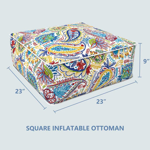 Square-Inflatable-Ottoman-Paisley Chili size